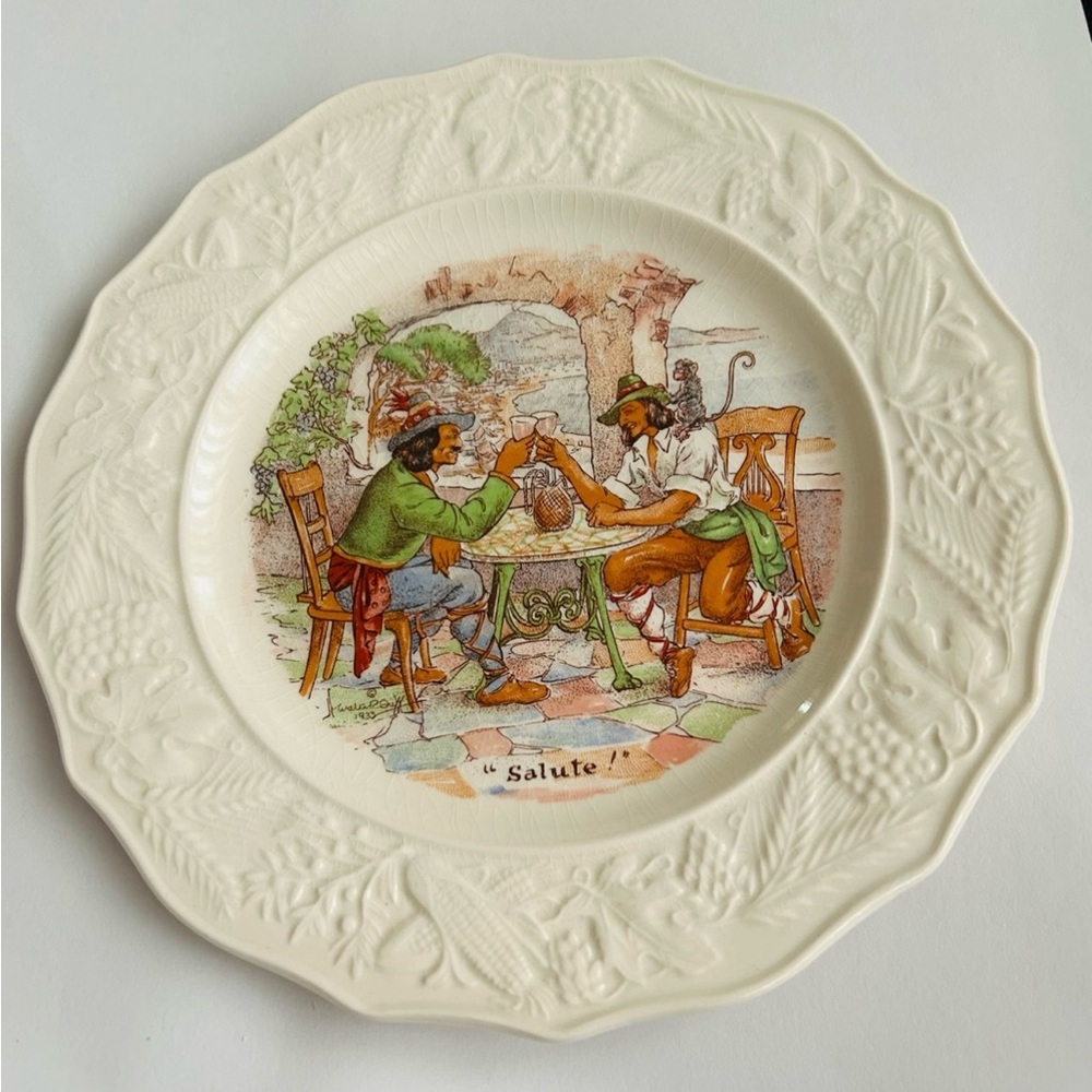15 Fondeville International Toast Series Salad Plates 1934 England Origil Owner